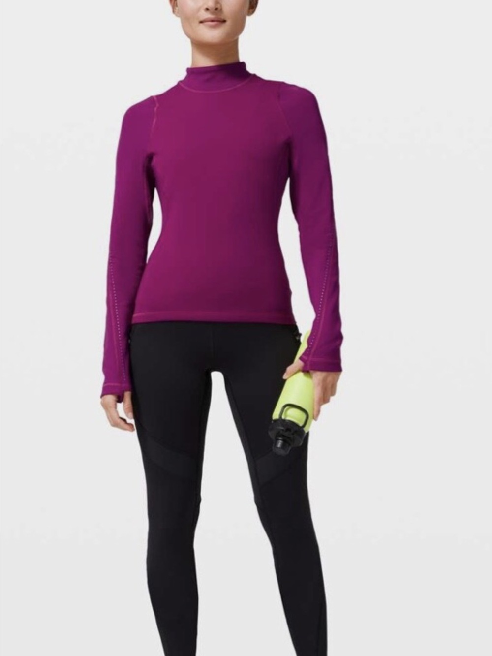 Lululemon’s Chase the Chill Long Sleeve deep fuschia